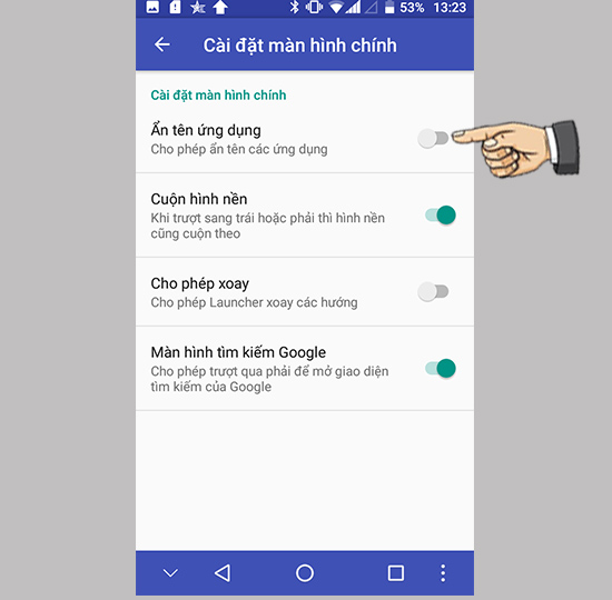 Kích hoạt tính năng